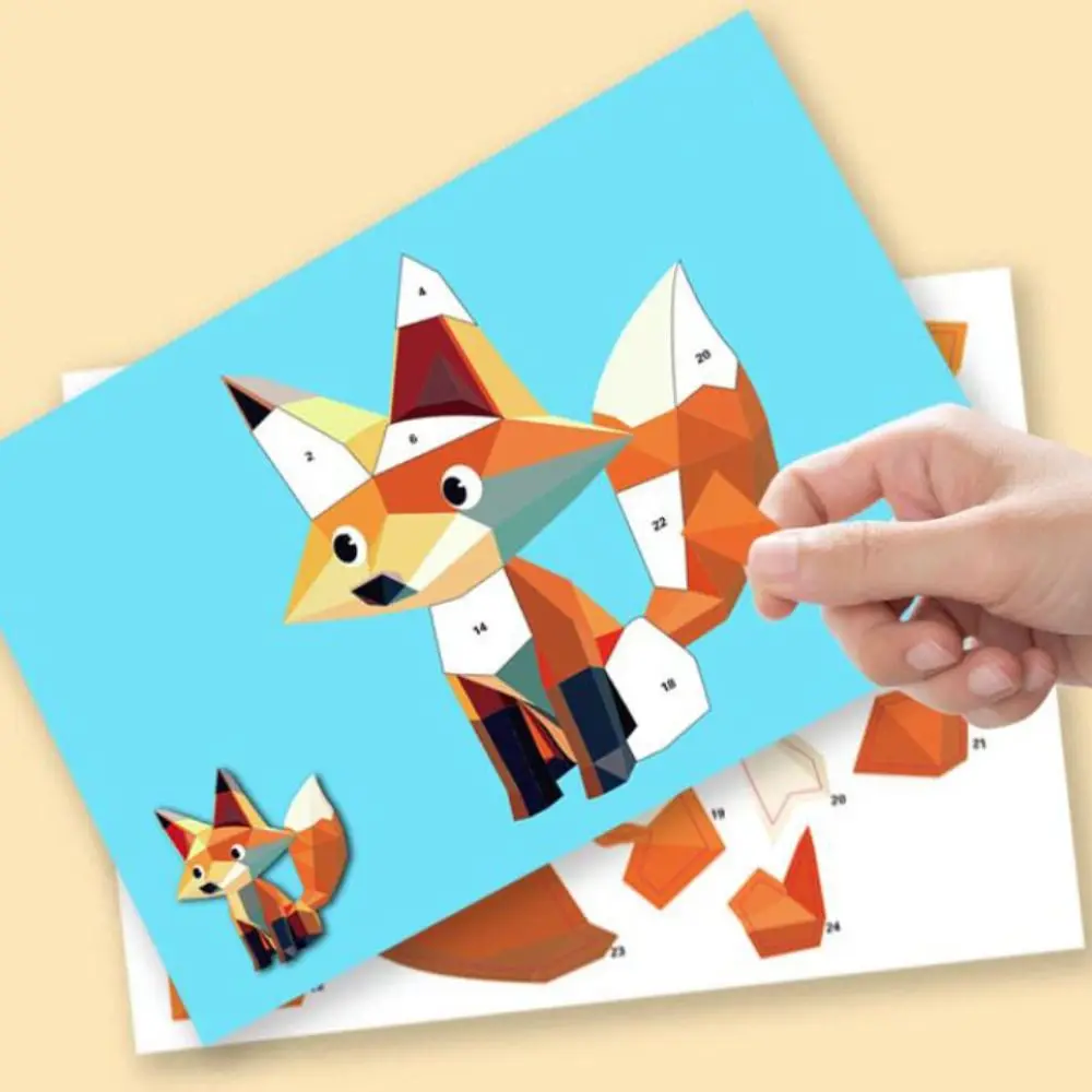 Бумага 3d геометрические наклейки - Фотография_2