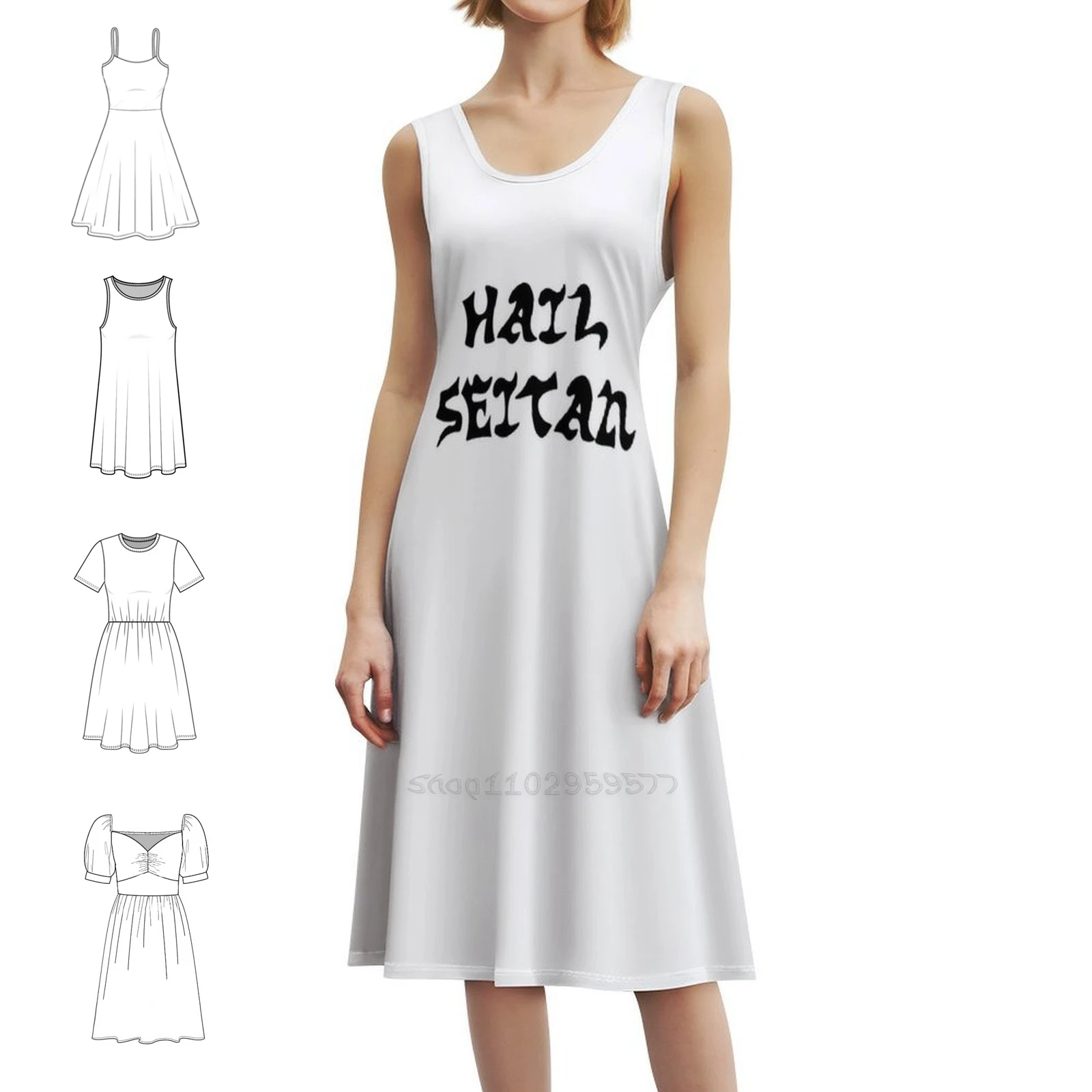Hail seitan, женское уличное праздничное платье