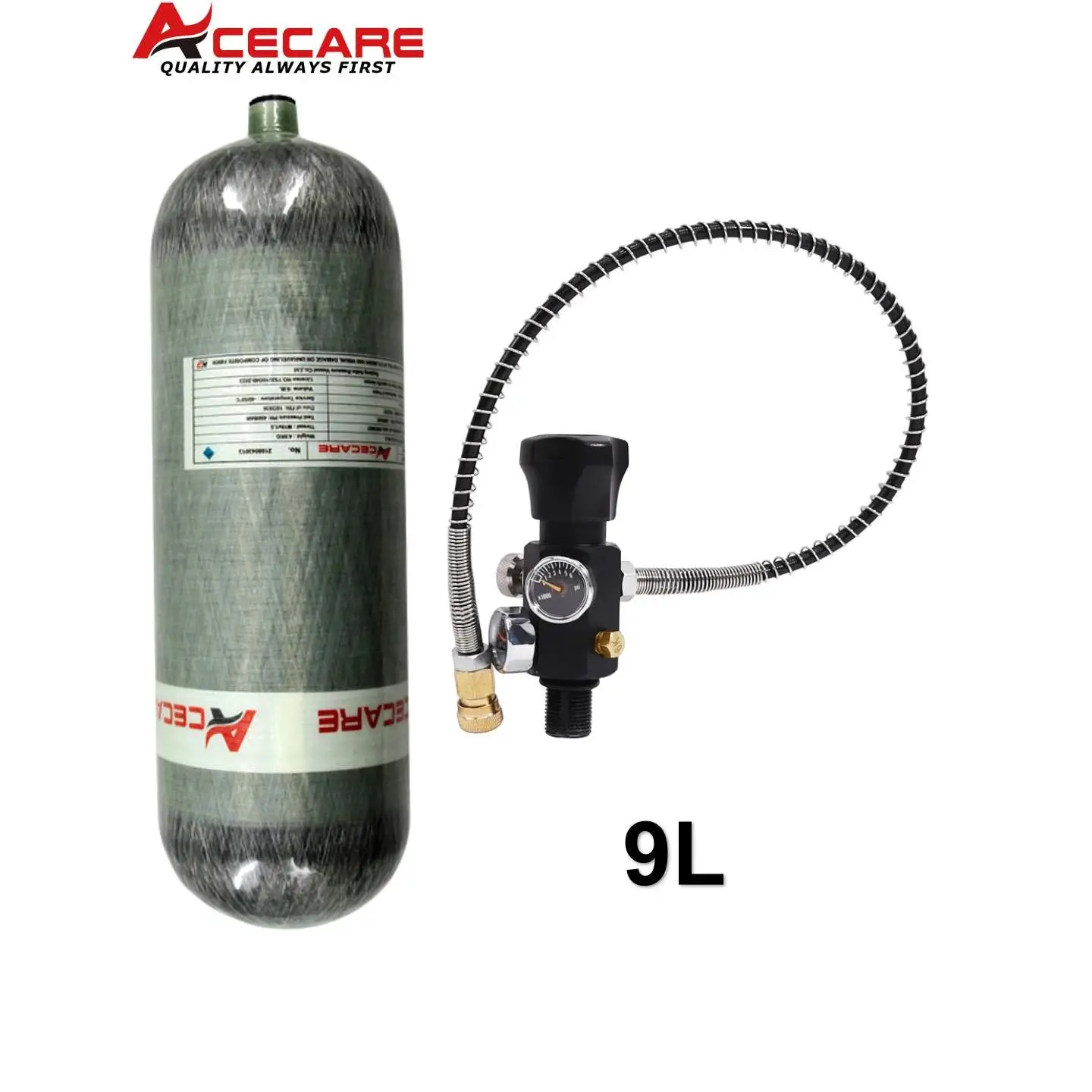 Acecare 4500psi 300bar 9l цилиндр - Фотография_3