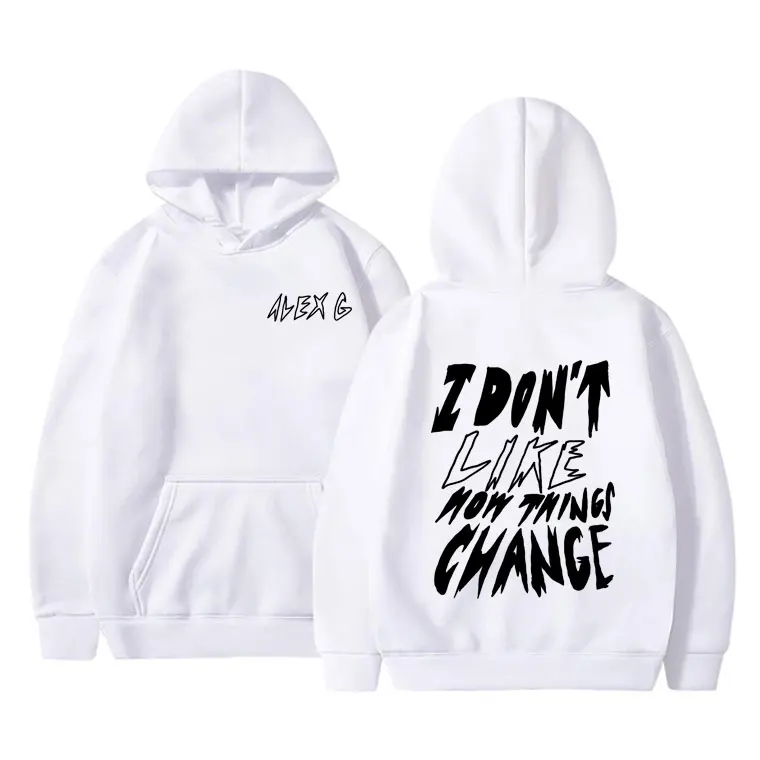 Толстовка с принтом singer alex g trick change для мужчин и женщин - Фотография_4