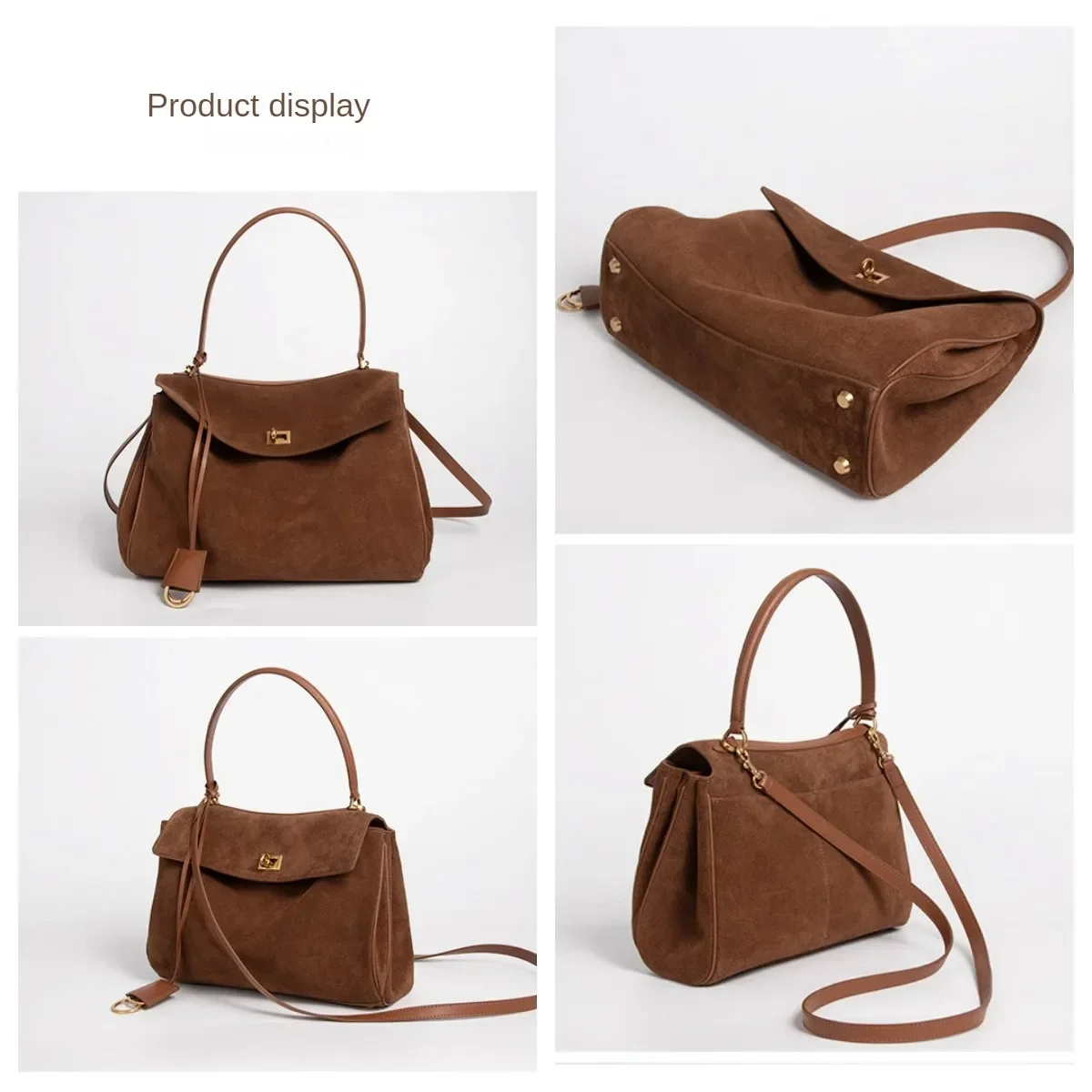 Новая матовая кожаная сумка-тоут rodeo