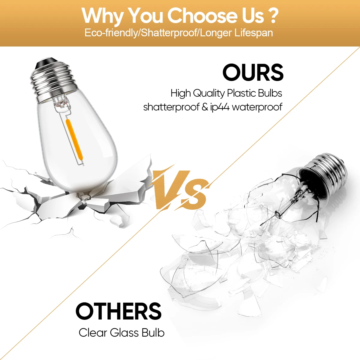 Пластиковая светодиодная гирлянда s14 e27 220 в - Фотография_4