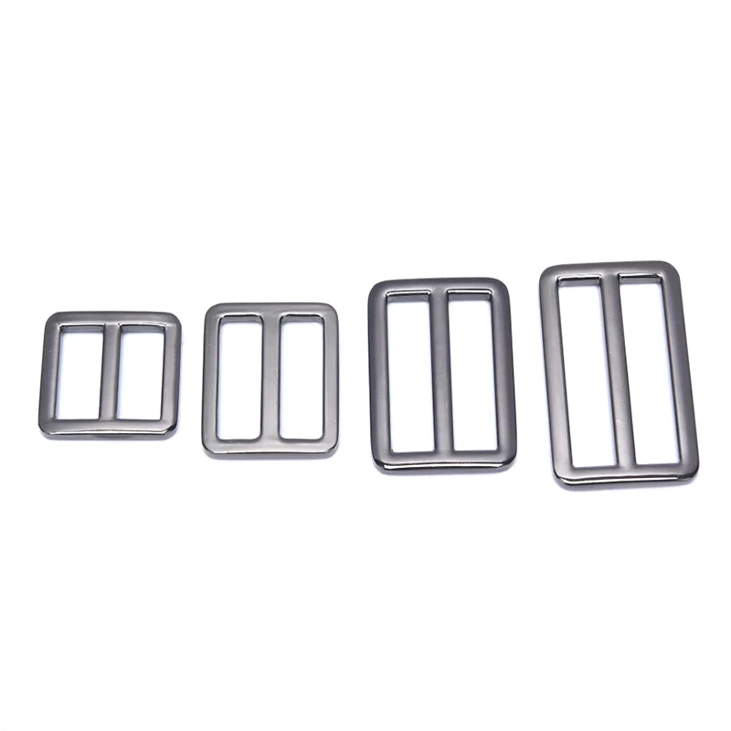 Прямоугольный металлический трехскользящий ремень для рюкзака - Фотография_6