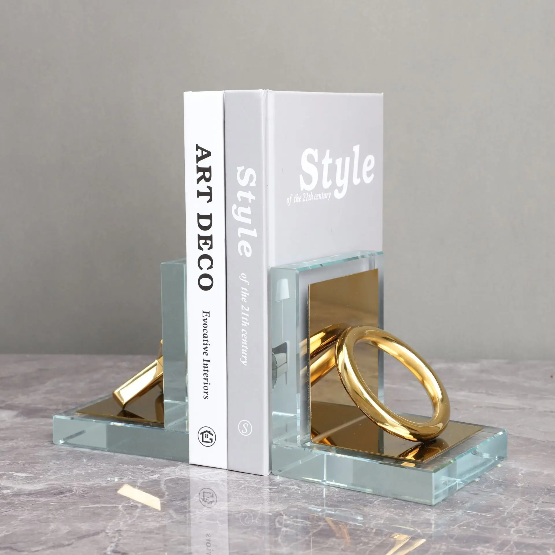 Скандинавский хрустальный металлический подставка для книг xo - Фотография_4