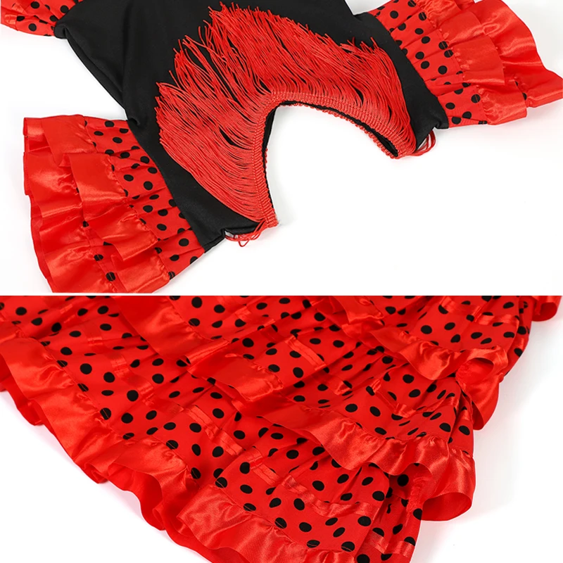 Традиционное испанское танцевальное платье для девочек - Фотография_5