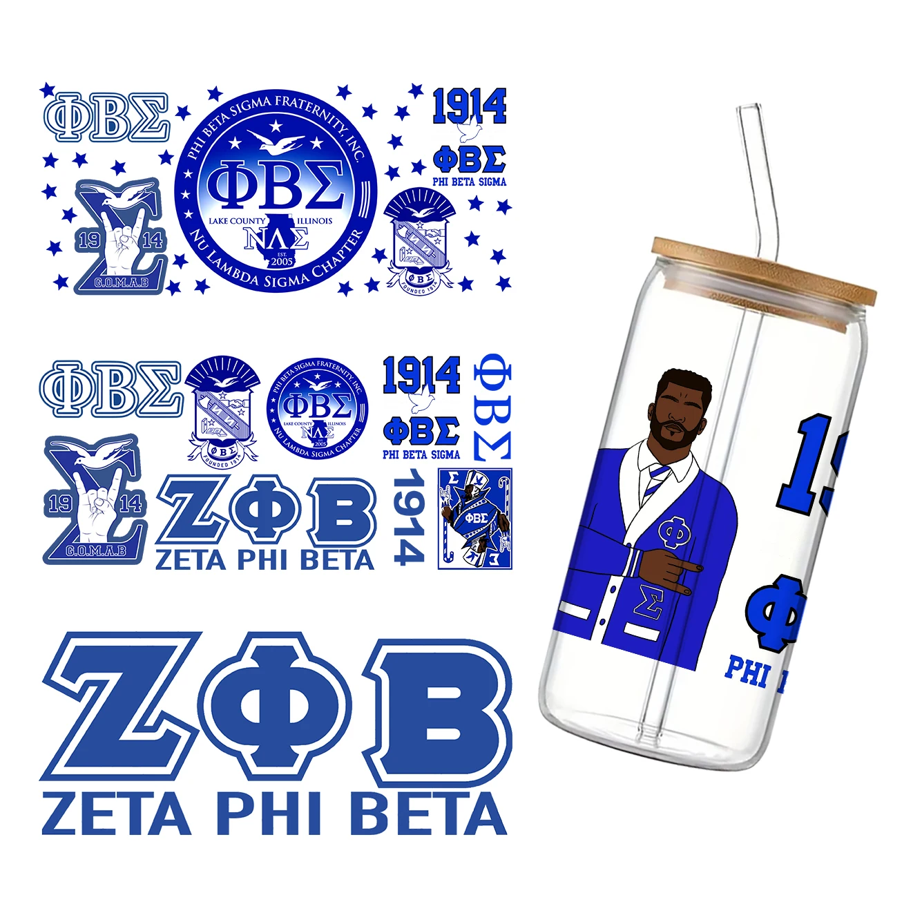 11x24 см sorority mixed sgrho phi - Фотография_4