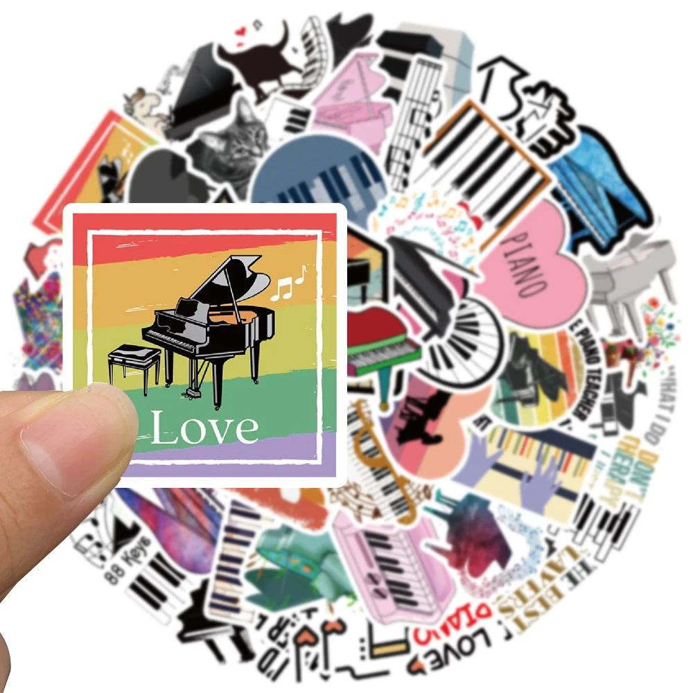 Музыкальные наклейки для пианино - Фотография_3