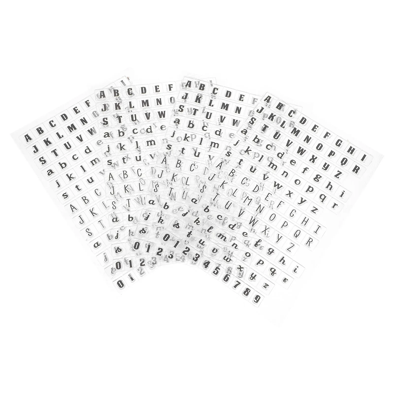 Набор прозрачных силиконовых штампов из 4 предметов - Фотография_2