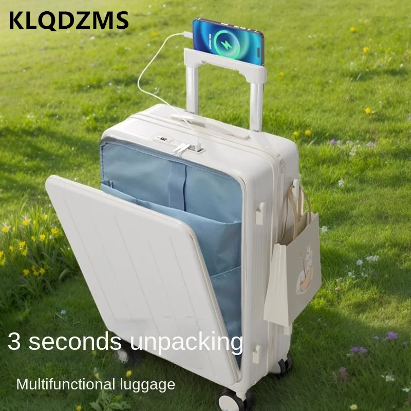 Klqdzms высококачественный чемодан с передним отверстием - Фотография_6