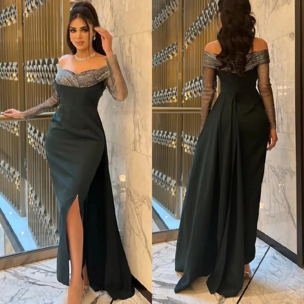 Платье миди со складками из джерси по индивидуальному заказу