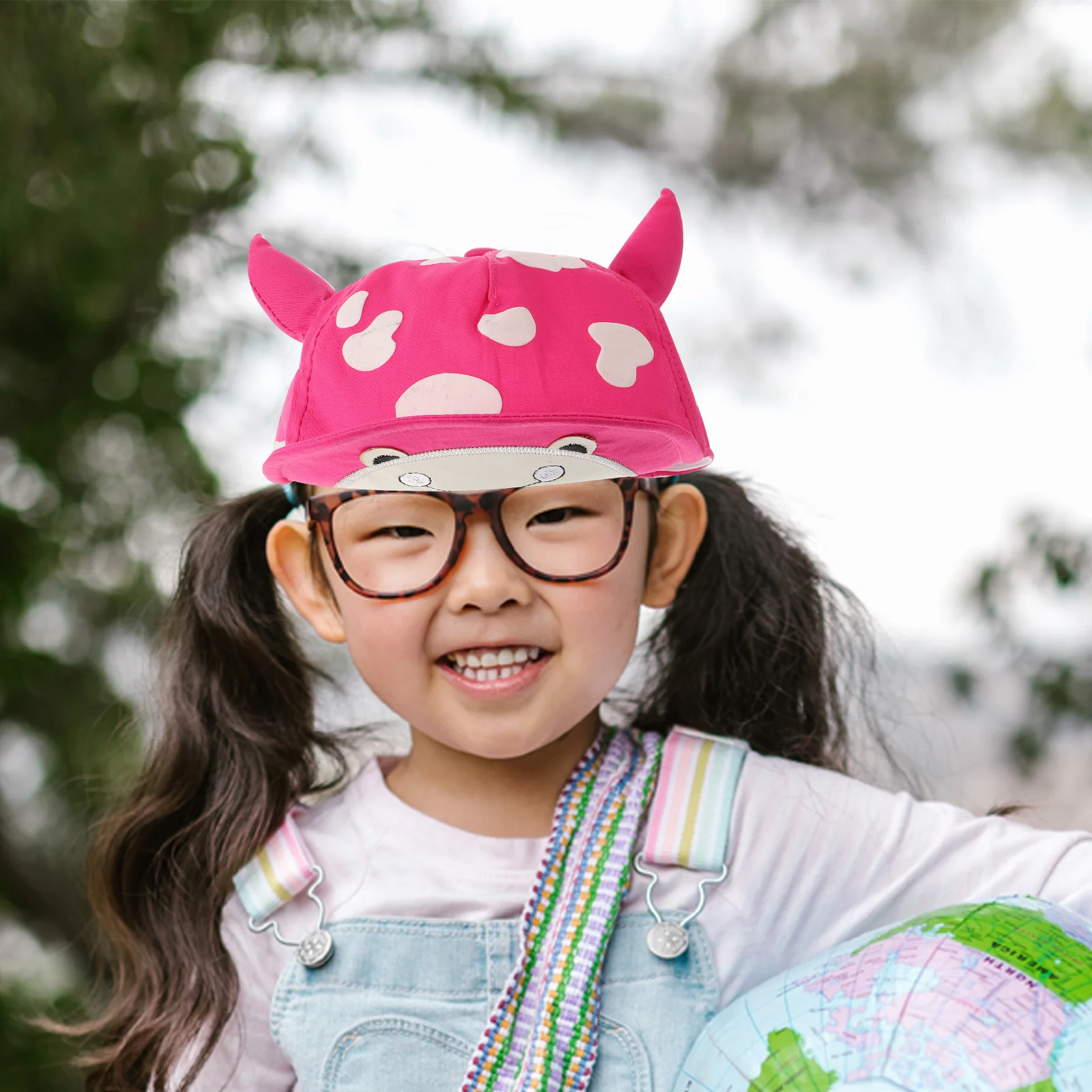 Хлопковая детская солнцезащитная шляпа с широкими полями - Фотография_4