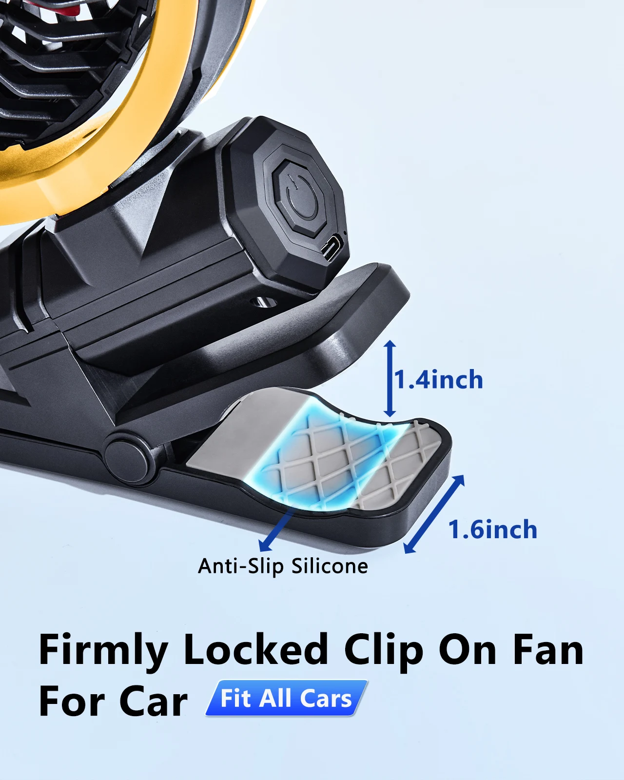 Портативный автомобильный вентилятор eary с аккумулятором - Фотография_5