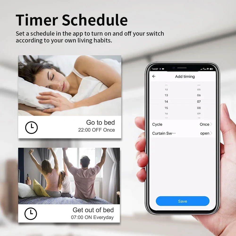 Tnce tuya переключатель световой шторы диммер wifi zigbee - Фотография_6