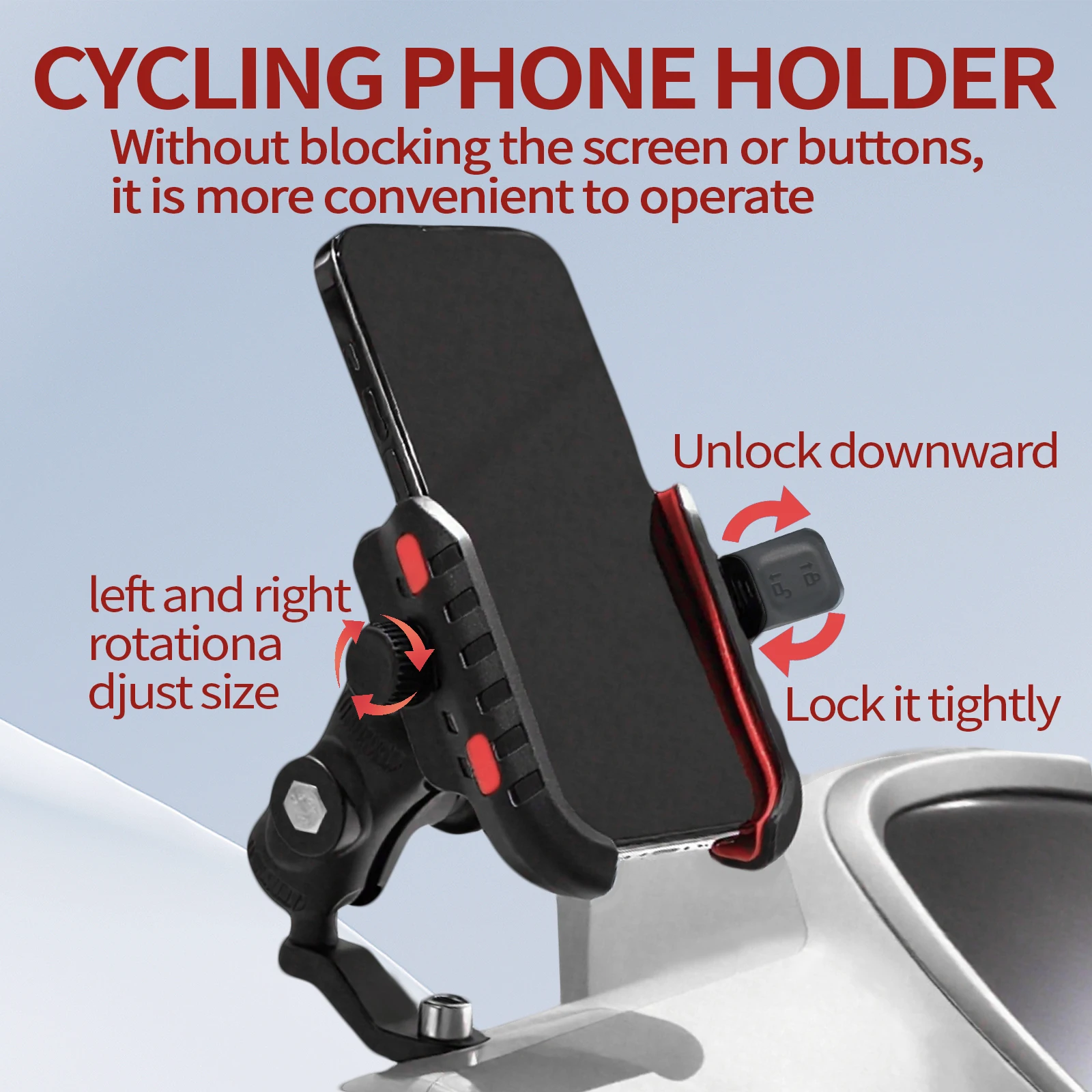 Держатель для телефона на велосипеде 360° °   универсальный мотоцикл