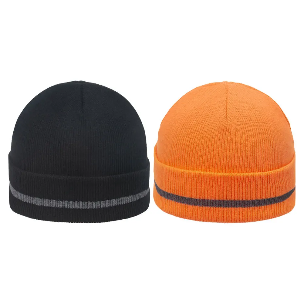 Светоотражающая вязаная шапка-бини