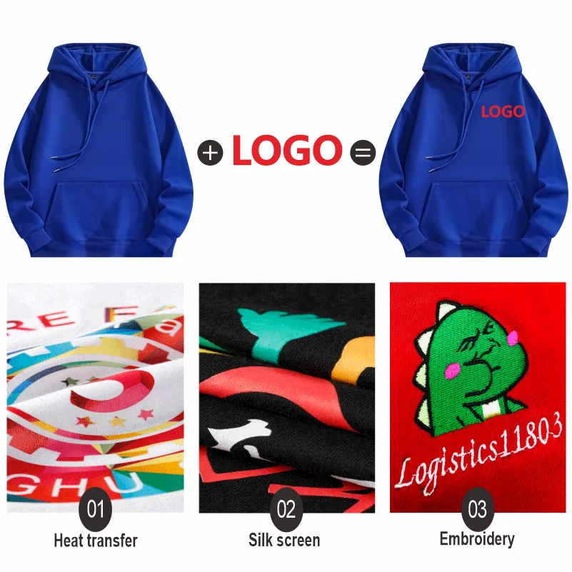 Зимние мужские и женские бархатные теплые толстовки с логотипом компании - Фотография_6