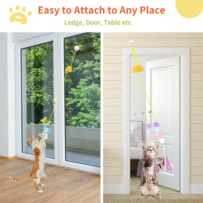 Игрушки для кошек качели с липким диском - Фотография_2