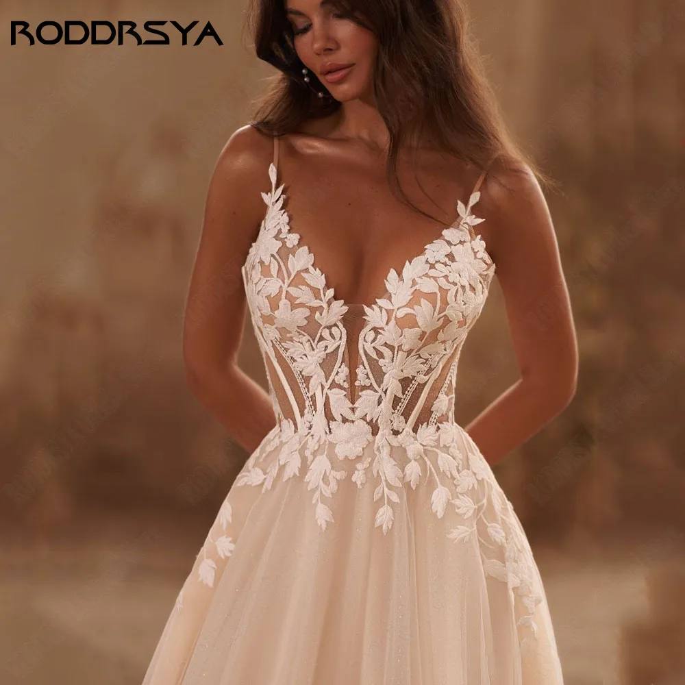 Женское свадебное платье на бретельках roddrsya - Фотография_2