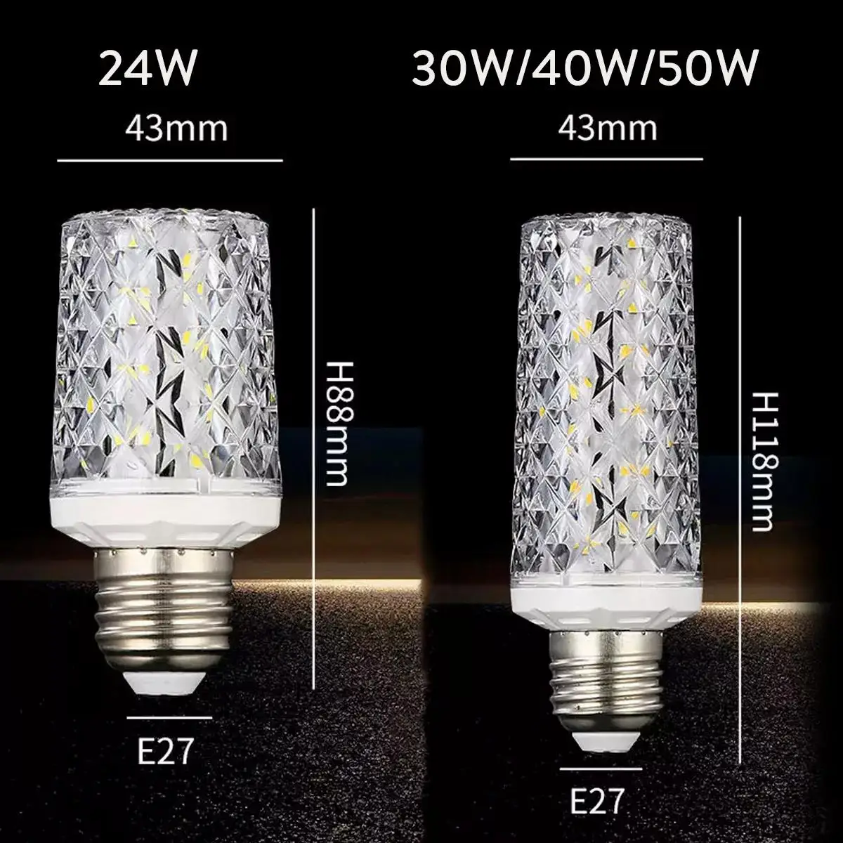 E14 e27 led кукурузная лампочка - Фотография_3