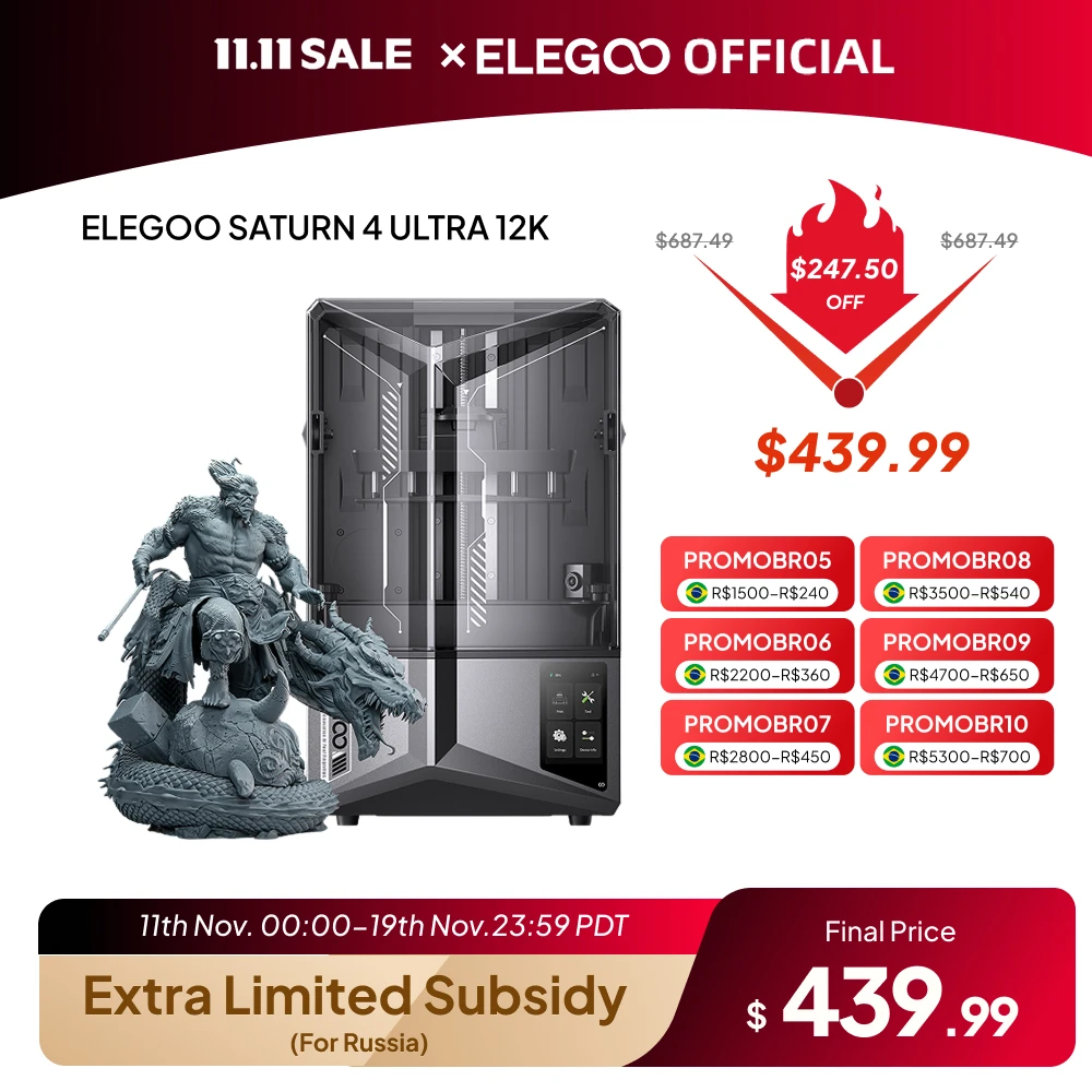 Elegoo saturn 4 ultra 12k 3d-принтер