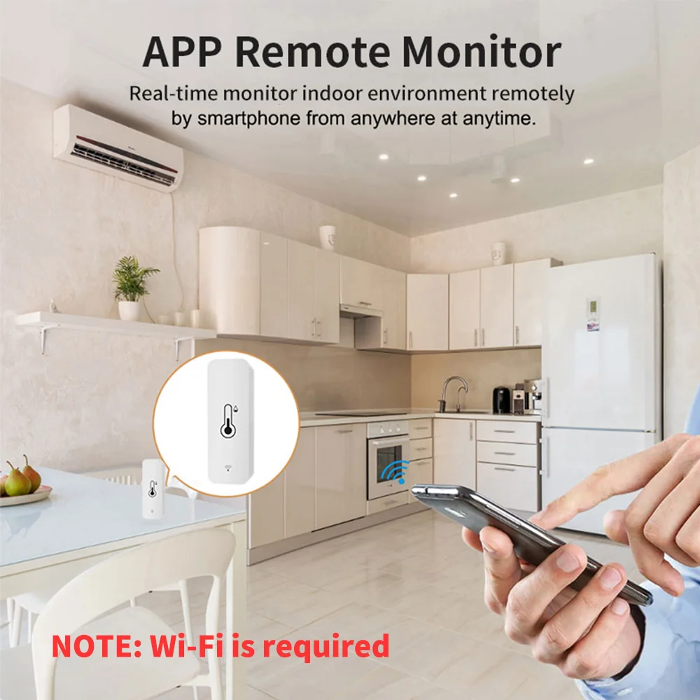 Умный датчик температуры и влажности tuya zigbee 3 - Фотография_4