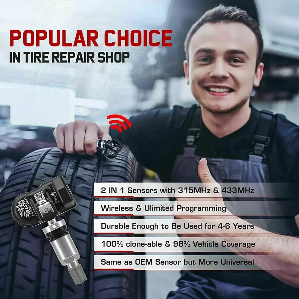 Autel mx sensor 433 315 мгц tpms - Фотография_6