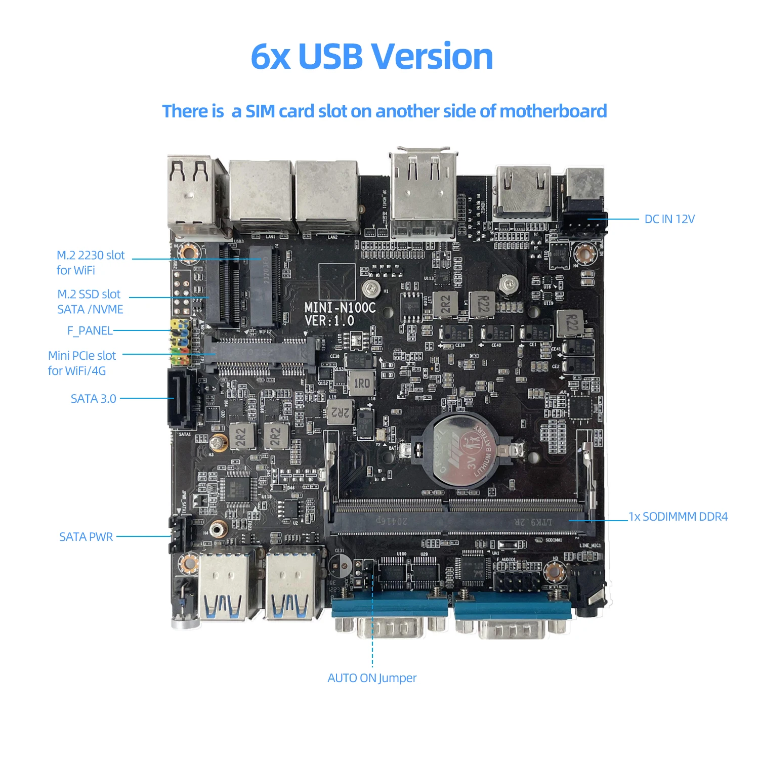 Мини-промышленный пк intel n100 - Фотография_4