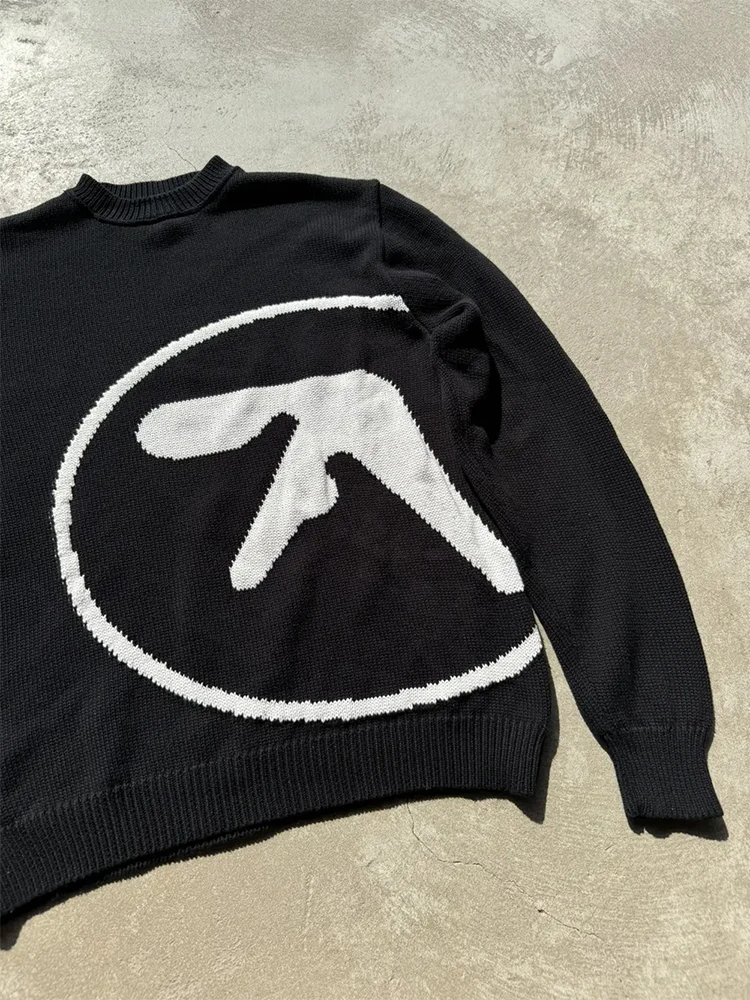Мужской свитер y2k aphex twin knit - Фотография_2
