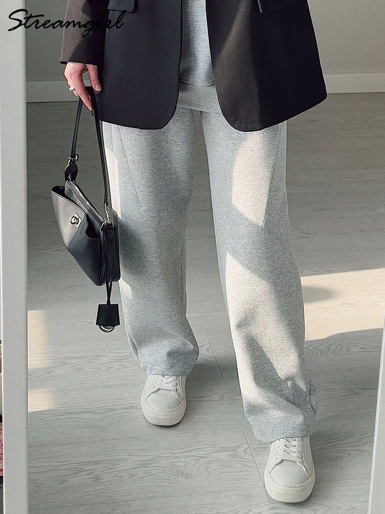 Женские прямые спортивные штаны - Фотография_3