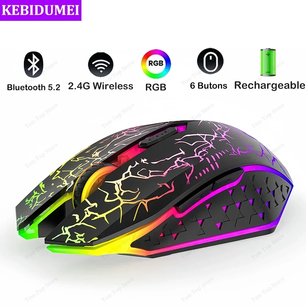 Bluetooth 5,2 мышь rgb 2