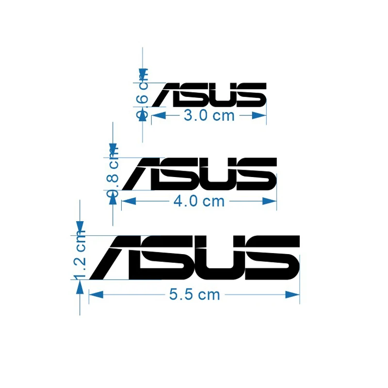 Высококачественная металлическая наклейка с логотипом для asus logo - Фотография_2
