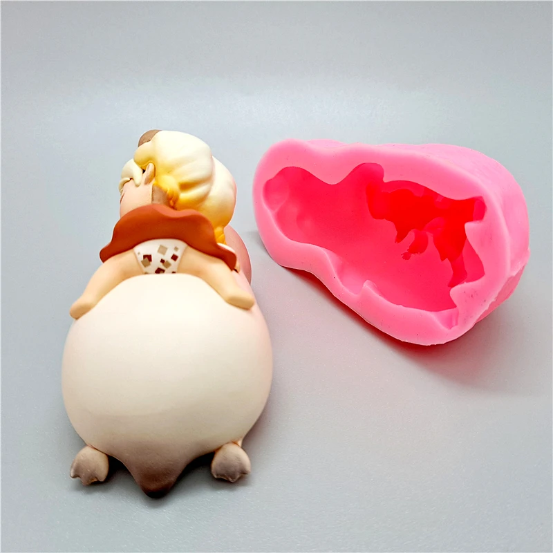 Fan yong four penguin girl силиконовая форма - Фотография_5