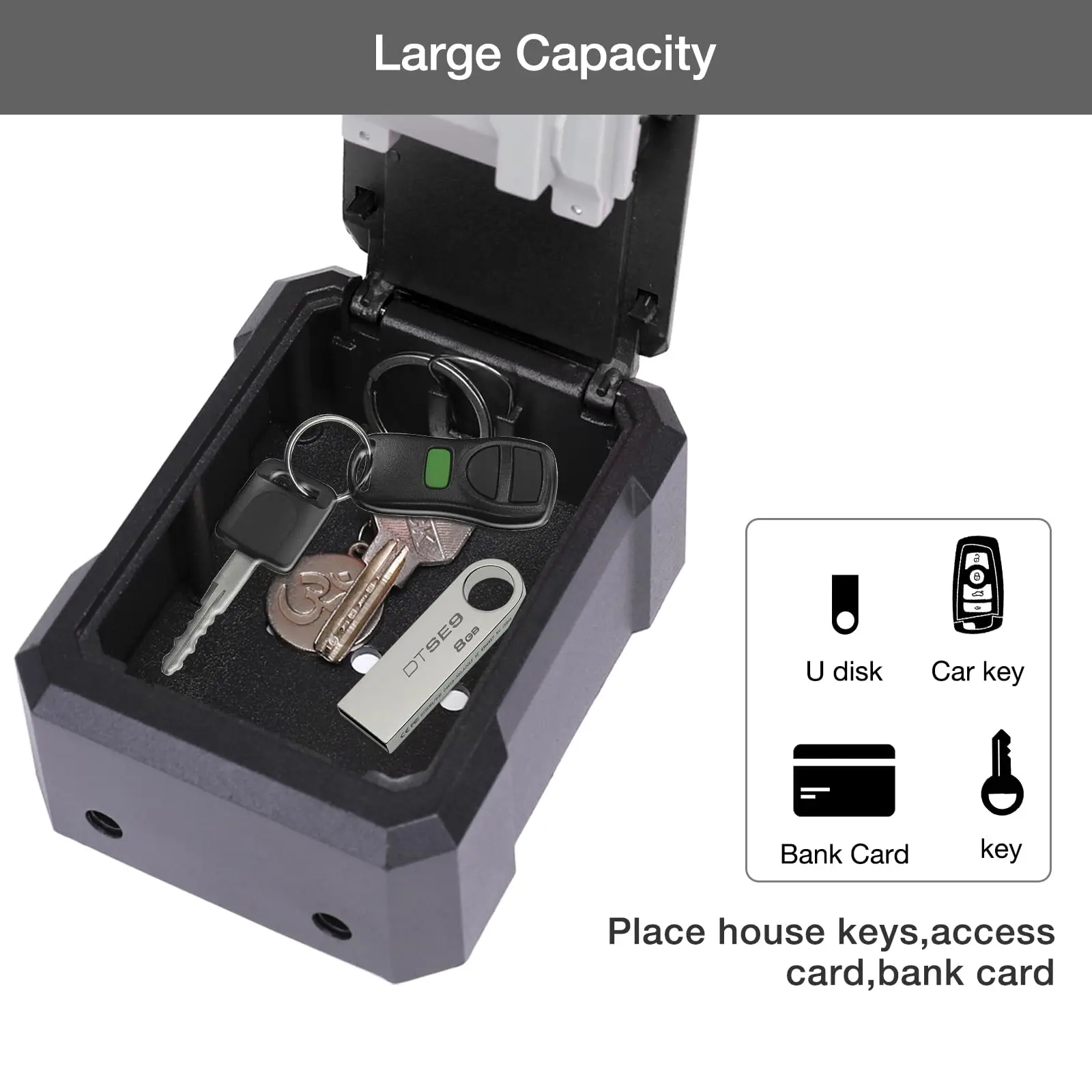 Настенный замок для ключей из сплава с цифровым кодом - Фотография_3