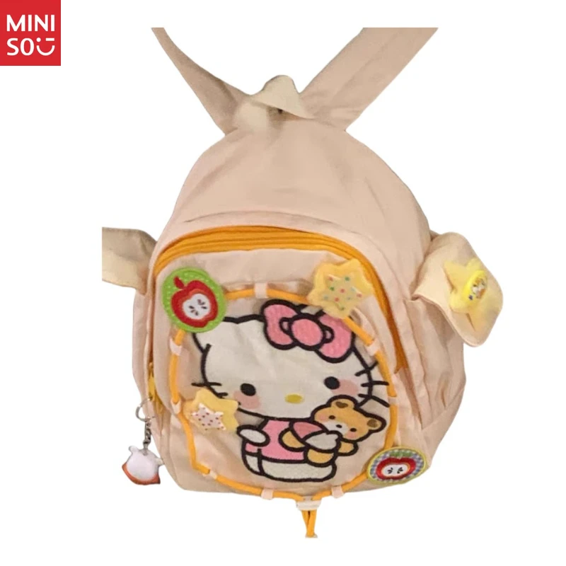 Ретро-рюкзак miniso hello kitty |   мини-сумка в стиле showa - Фотография_5