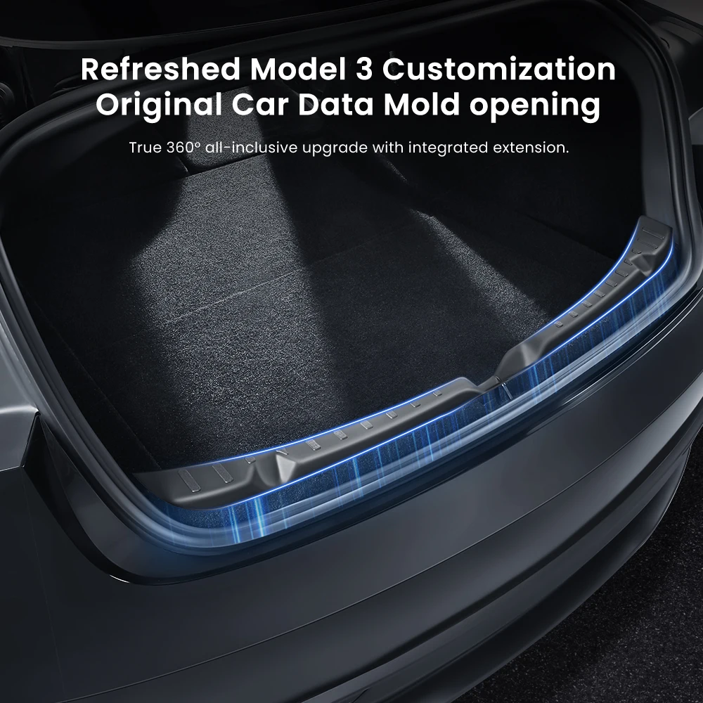 Защитная пленка багажника yz для tesla model 3 y highland juniper - Фотография_4