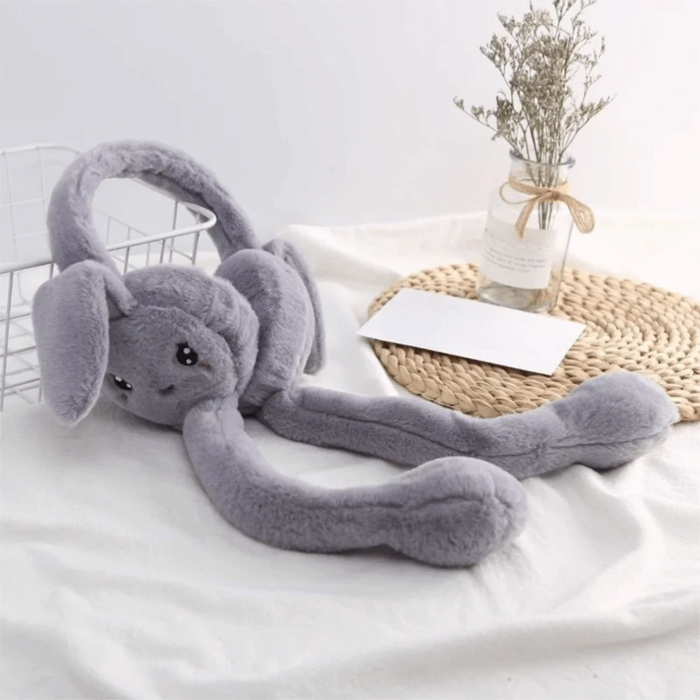 Мягкие плюшевые наушники с кроликом - Фотография_2