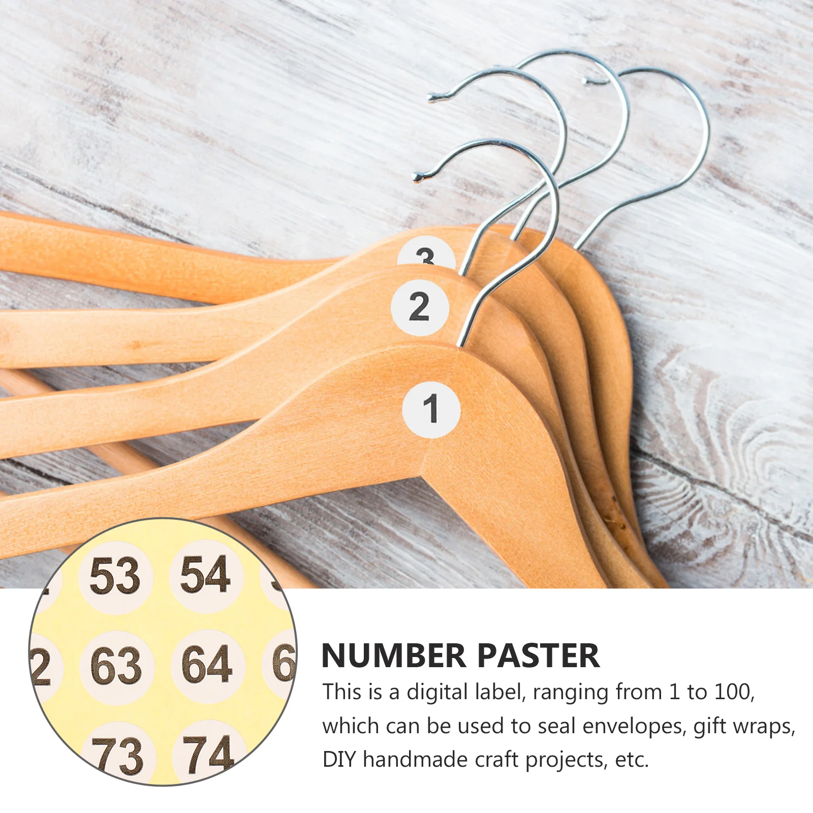 Самоклеящиеся наклейки с номерами - Фотография_2