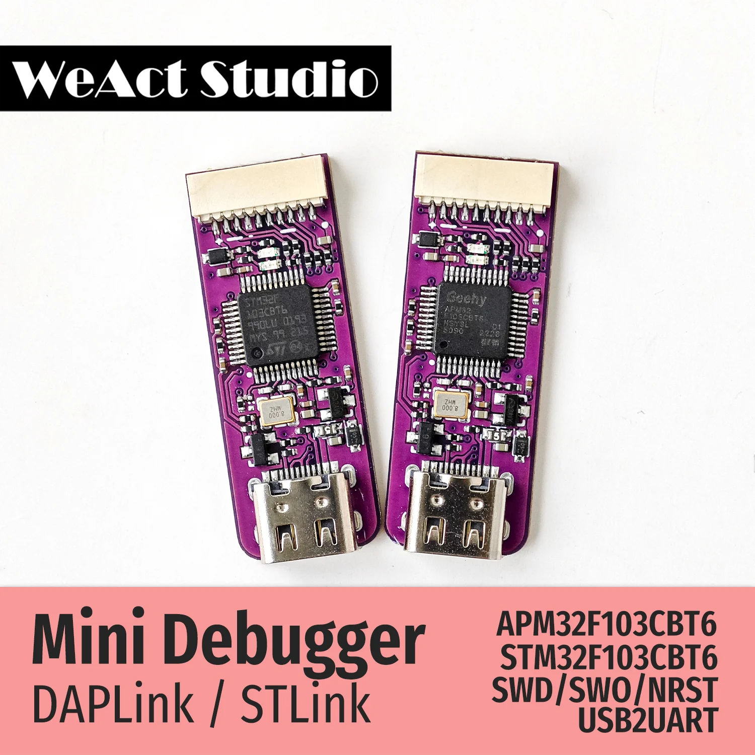 Мини-отладчик weact daplink stlink v2