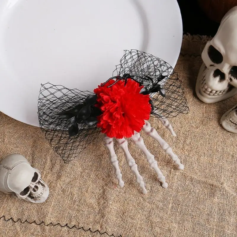39bd 2pcs spooky floral skeleton - Фотография_5