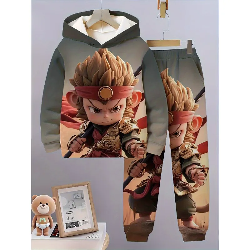 Модный комплект с 3d цифровым мультяшным принтом гигантской панды - Фотография_5