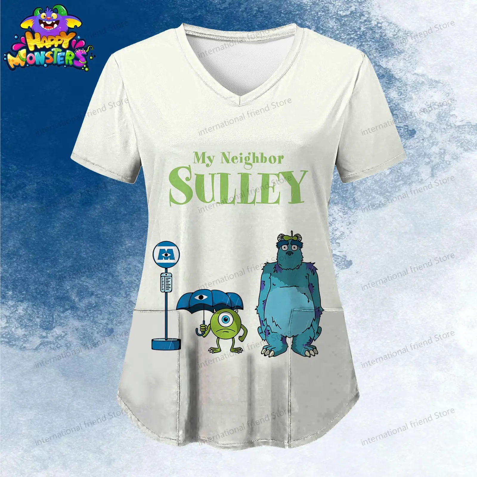 Женская футболка с v-образным вырезом - Фотография_6