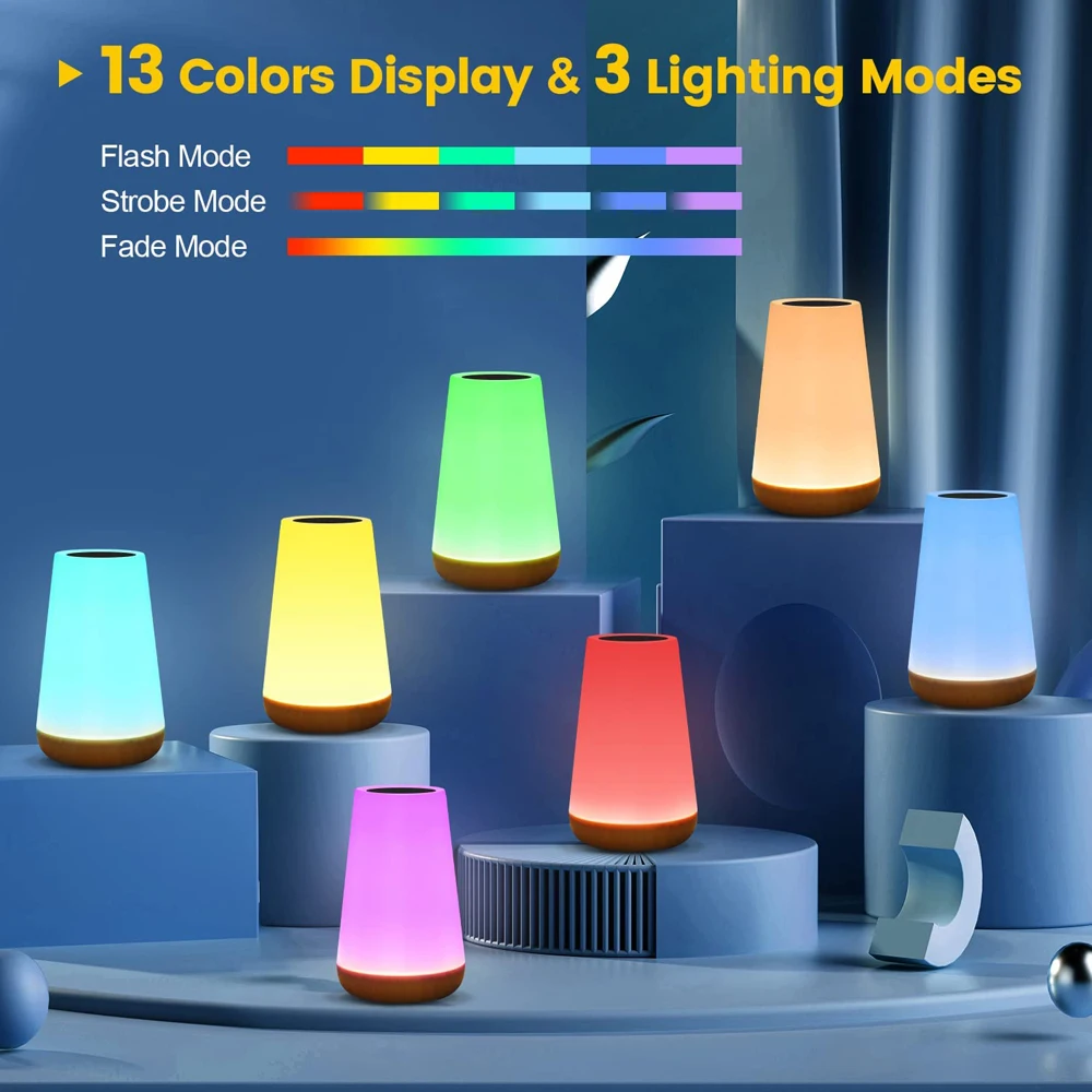 13-цветный светодиодный меняющийся ночник rgb с дистанционным управлением - Фотография_2