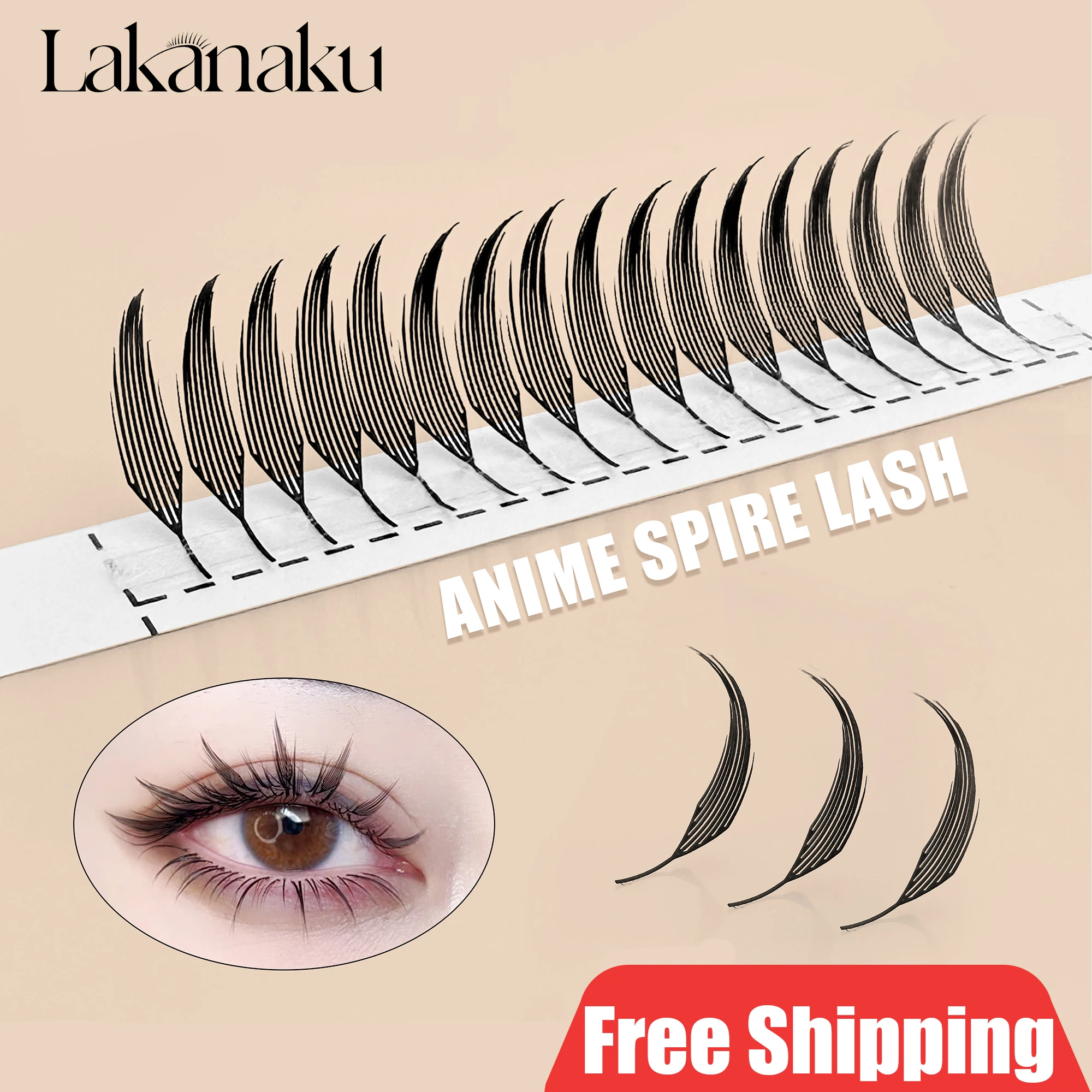 Lakanaku spire lashes перья индивидуальные