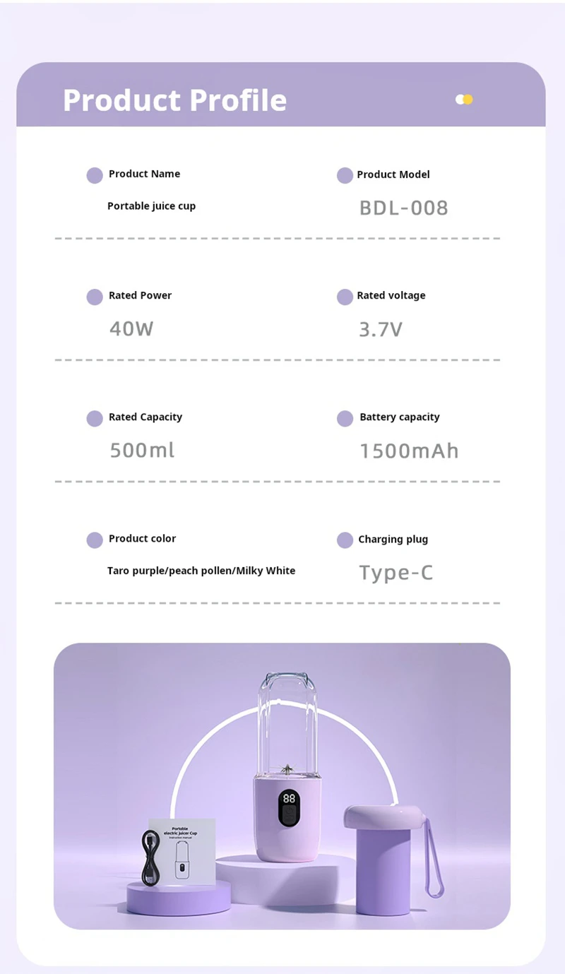 Портативный блендер xiaomi - Фотография_6
