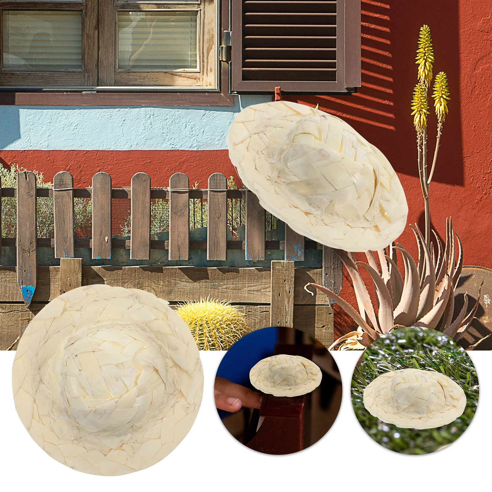 Мини-соломенные шляпы изысканные - Фотография_5