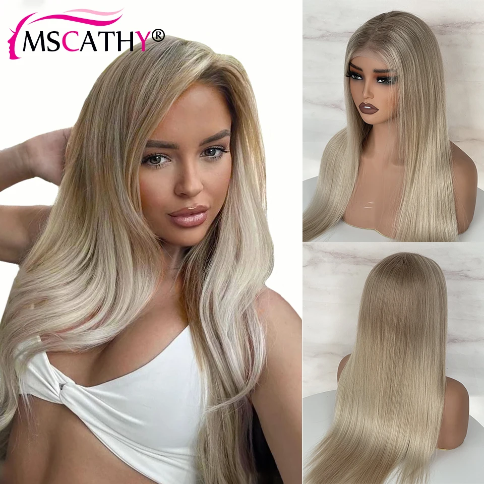200% balayage пепельно-русый парик