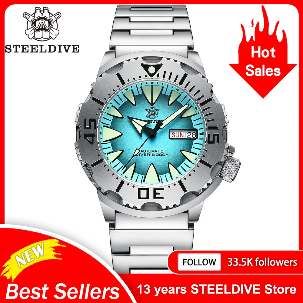Steeldive sd1984 стальной браслет 42