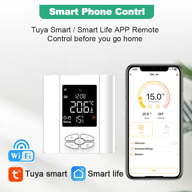 Терморегулятор tuya для умного дома