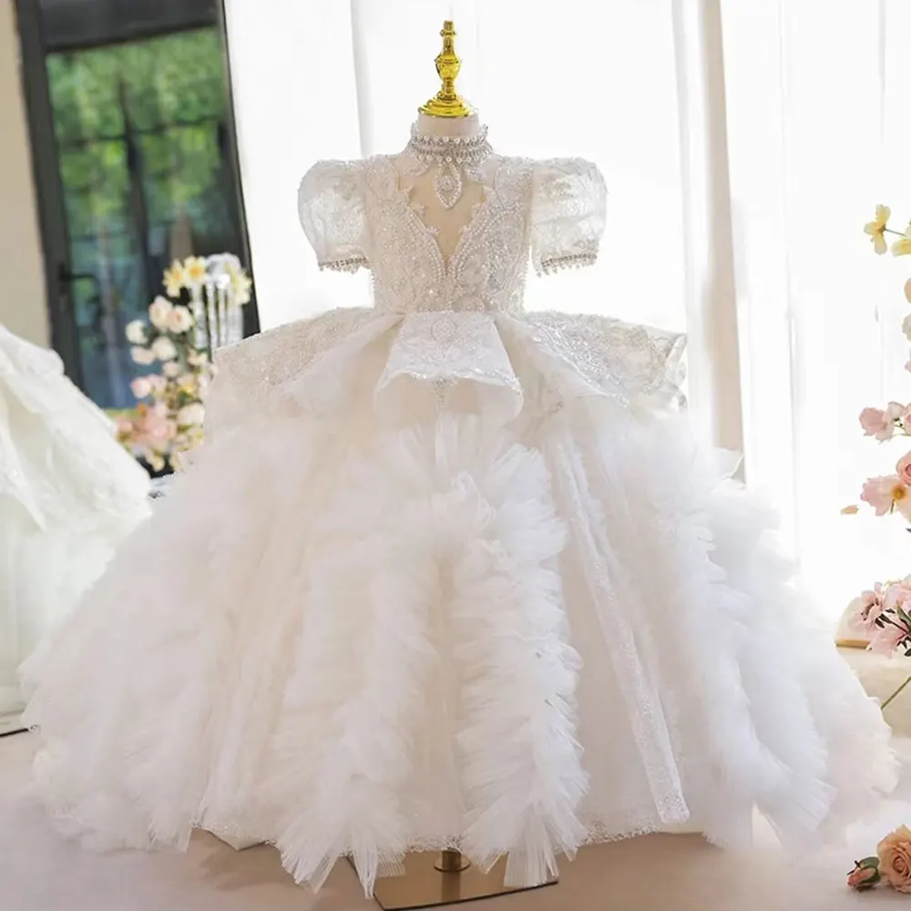 Роскошное белое платье для девочек jill wish