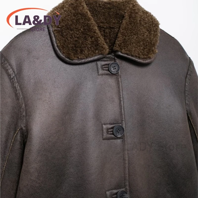 Женская модная куртка из искусственной кожи - Фотография_3